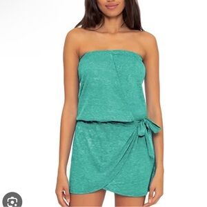 BECCA Swimwear Strapless Coverup Dress
